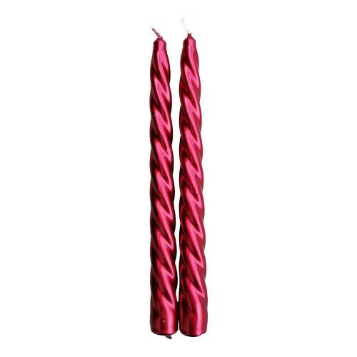 Pack 2 Velas Decorativas Vermelhas Ø2x24cm Magic Lights