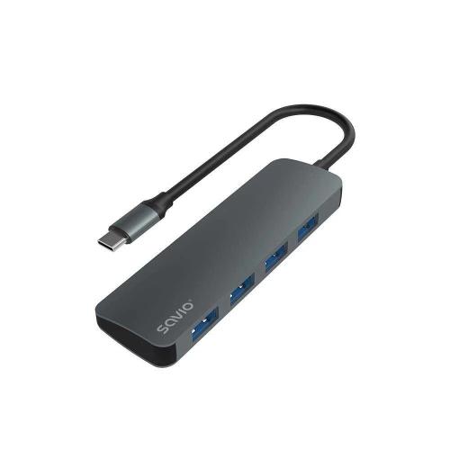 SAVIO HUB USB-C - 4 X USB-A AK-54 USB 3.2 GEN 1 (.