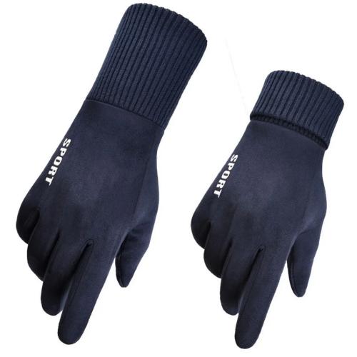 Luvas Touchscreen Camurça (ST0009) - Azul