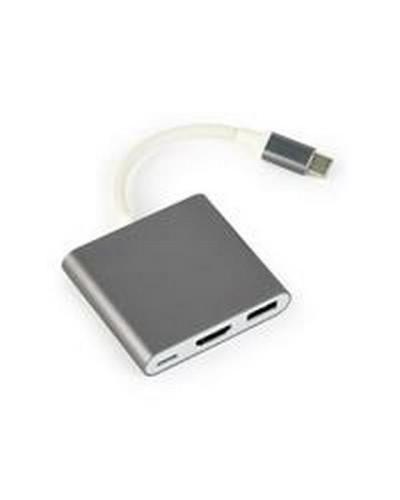 Adaptador Multiplo HDMI 4K - USB-C - GEMBIRD