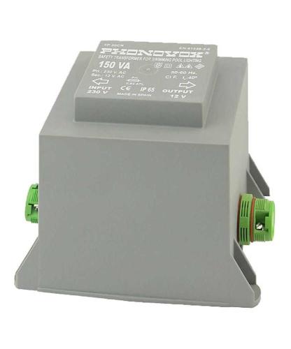 Transformador de segurança para iluminação de pis.