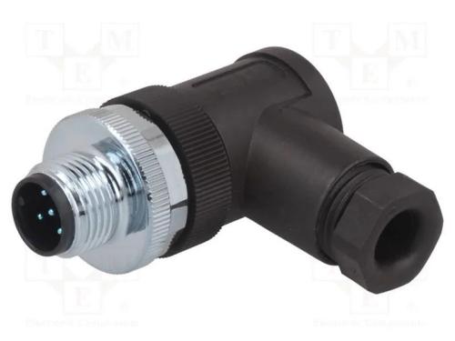Ficha, M12, Pin: 5, Macho, Código A-Devicenet / Canopen, com Cabo