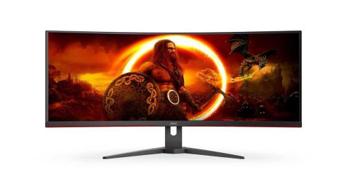 Monitor 34" G2 Cu34g2xe/Bk LED Wide Quad Hd Lcd Preto/Vermerlho - Aoc