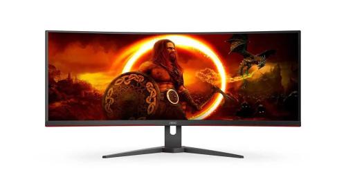 Monitor 34" G2 Cu34g2xe/Bk LED Wide Quad Hd Lcd Preto/Vermerlho - Aoc