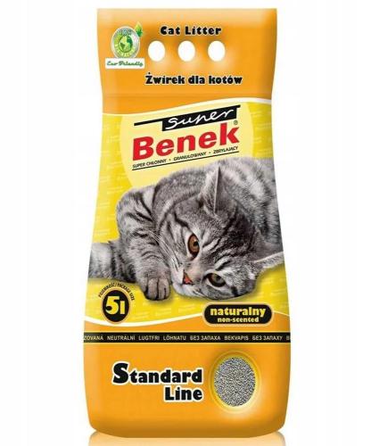 Areia para Gatos Super Benek Standard Natural 5 L