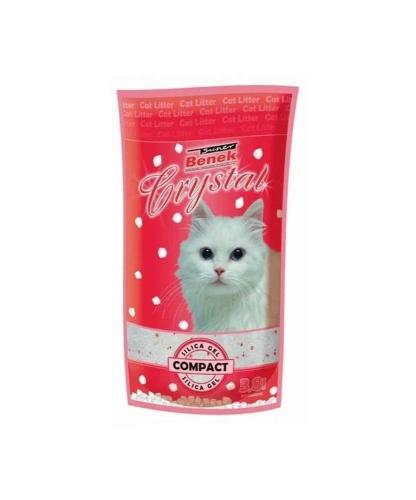 Areia para Gatos Super Benek Crystal Compact 3,8 L