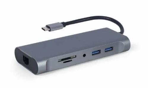 Hub Usb-C Gembird A-Cm-Combo7-01 Cinzento 100 W