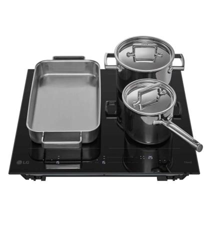 Induction Plate 4 Zones 7400w Dual Flex Cbiz2437b (Black) - Lg