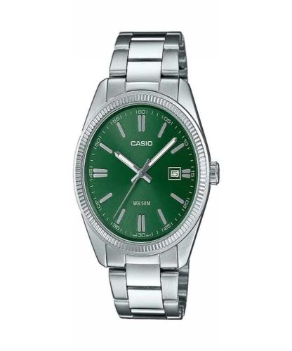 Relógio Masculino Casio Mtp-1302pd-3avef Verde Prateado (Ø 38,5 Mm)
