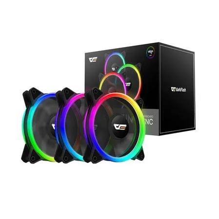 Sada Pocítacových Ventilátoru Argb Darkflash Dr12 Pro 3v1 120x120 (Cerná)