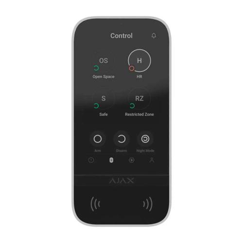 Painel de Controlo Tátil Clavier Branco - Ajax