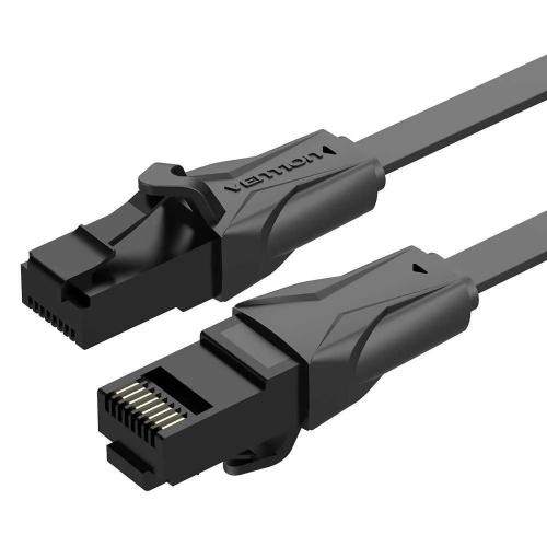Flat Utp Category 6 Network Cable Vention Ibabl 10m Black