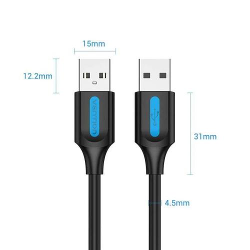 VENTION COJBH CABO USB 2 M USB 2.0 USB A PRETO