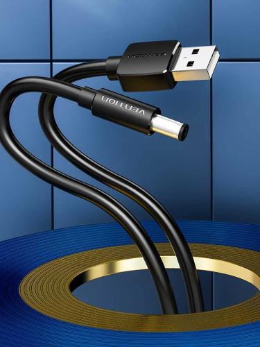Usb To Dc 5.5mm Power Cable 1m Vention Ceybf (Black)