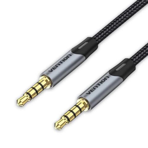 Trrs 3.5mm Male To Male Aux Cable 1m Vention Baqhf Gray