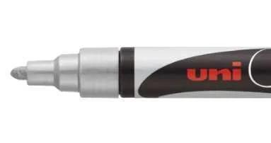 Uni-Ball Pwe5m Ar Marcador de Quadro Prateado 1 U.