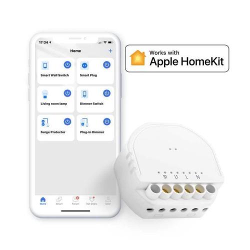 Wi-Fi Smart In-Wall Switch Meross Mss810hk-Un