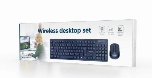 Teclado e Rato Gembird Kbs-Wch-03 Qwerty Uk Preto Monocromática Qwerty Qwerty Us