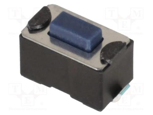 Microinterruptor TACT, SPST-NO, Pos: 2, 0,05A/12V.