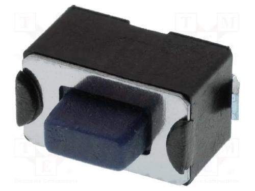 Microinterruptor TACT, SPST-NO, Pos: 2, 0,05A/12V.