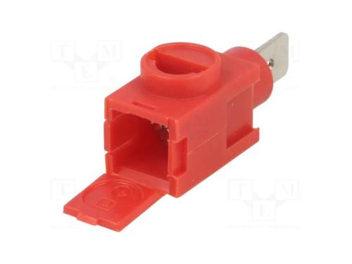 Bloco terminal, faixas: 1, 0,14&divide;2,5mm2, vermelho,.