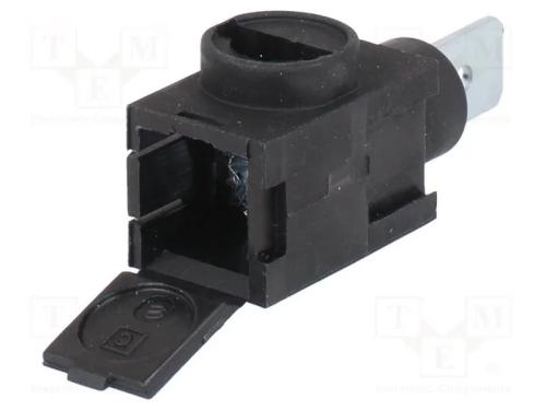 Bloco terminal, faixas: 1, 0,14&divide;2,5mm2, preta, Co.