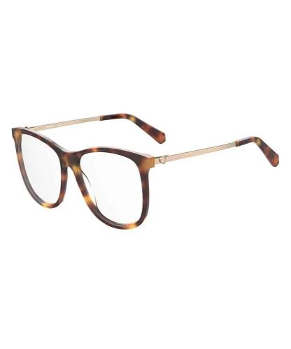 Armação de Óculos Feminino Love Moschino Mol589-05l Ø 55 Mm