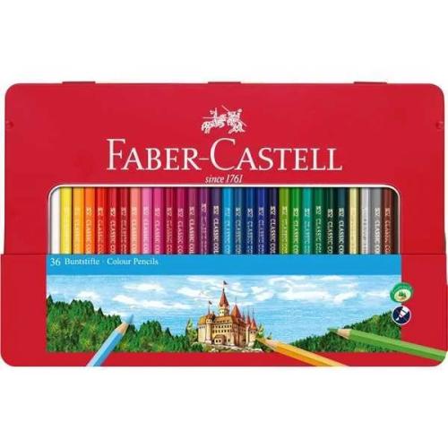 Faber-Castell Buntstift Hexagonal 36er-Metalletui