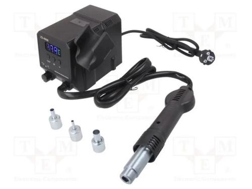 Estação com Ar Quente, Digital,Teclas, 300w, 100÷500c, Ficha: Eu