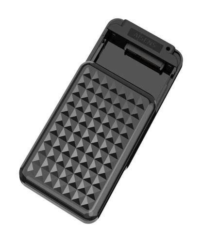 Caixa Externa 2.5" 9.5mm Sata P/ Usb3.0/Usb3.1 Preto - Aisens