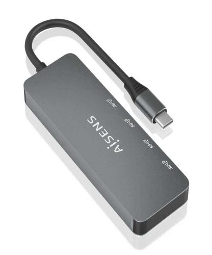 Hub Usb Tipo-C Aisens A109-0695/ 4xusb Tipo-C/ Gr.