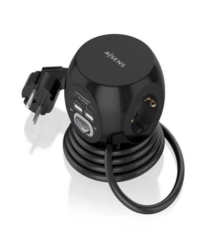 Regleta Con Interruptor Aisens Asps-2a2c05-Bk/ 3 .