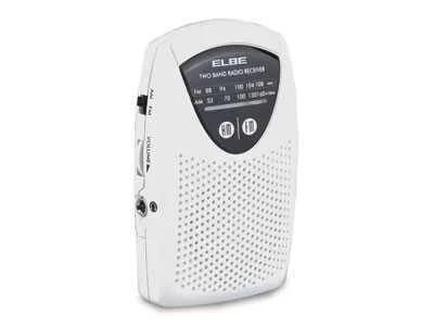 Elbe Rf-50 Rádio Portátil Analógico Preto, Branco