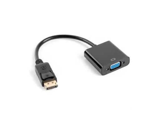 Adaptador Lanberg Displayport 1.1 a Vga 20cm Negro