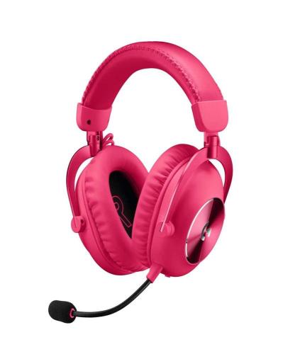 Auscultadores Logitech G Pro X2 Wireless/Bluetooth Magenta