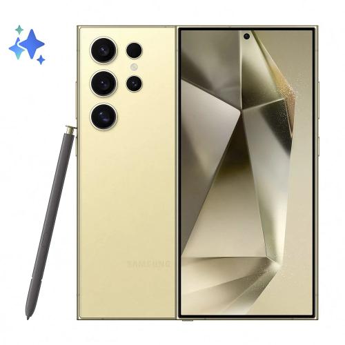 Samsung Galaxy S24 Ultra 5g 6.8" 12gb/256gb Dual Sim Smartphone Titanium Yellow