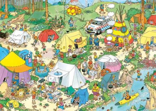 Jan Van Haasteren Camping In The Forest 2000 Pcs .