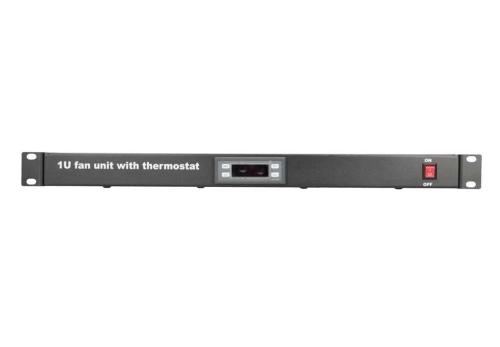Extralink 19\\ Rack Mount Fan Panel (2 Fans) With Thermostat