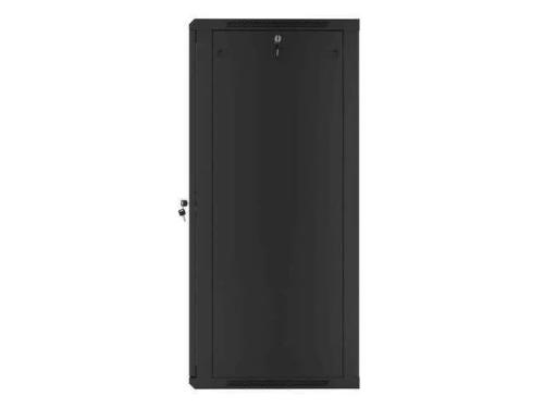 Lanberg Wall-Mounted Installation Rack Cabinet 19'' 27u 600x600mm Black (Glass Door)