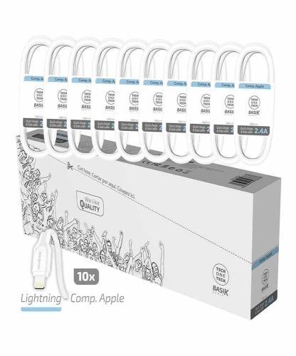 Cabo Usb para Lightning Tech One Tech Basik 1 M (10 Unidades)