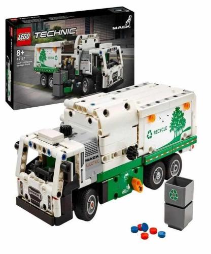 Lego Technic: Camião do Lixo Mack® Lr Electric | Idades 8+ | 503 Peças | Item 42167