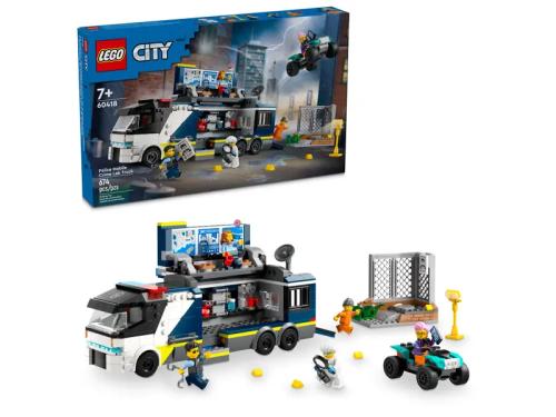 Lego City: Camião de Laboratório Criminal da Polícia | Idades 7+ | 674 Peças | Item 60418