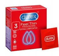 Condoms Feel Thin Extra Lubricated 3pc