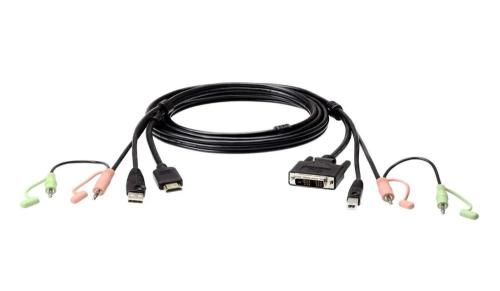 Aten Cabo Usb Hdmi para Dvi-D Kvm de 1,8 M com Áu.