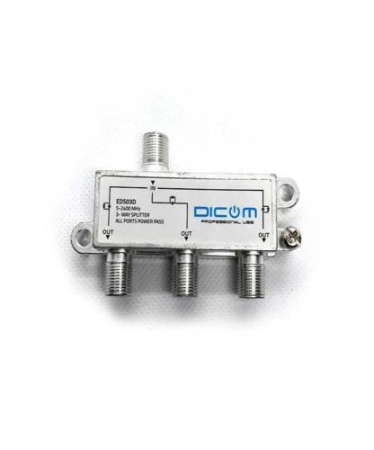Repartidor Satélite 3 vias com Proteção de Diodo .
