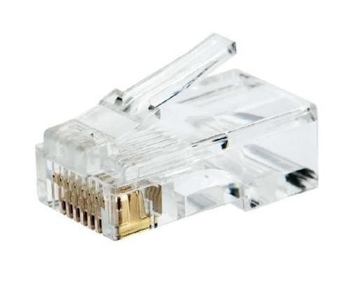 Conector Modular RJ45 8P8C Redondo Cat6