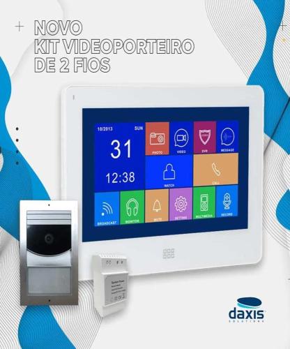 Kit Videoporteiro Smart Wifi 2 Fios Daxis