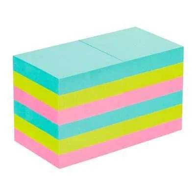 Pack 12 Blocs 90 Hojas Notas Adhesivas 47,6x47,6m.