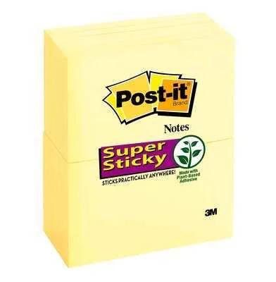 Pack 12 Blocs 90 Hojas Notas Adhesivas 76x127mm S.