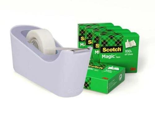 Pack Dispensador C18 Color Lavanda + 6 Rollos Cin.